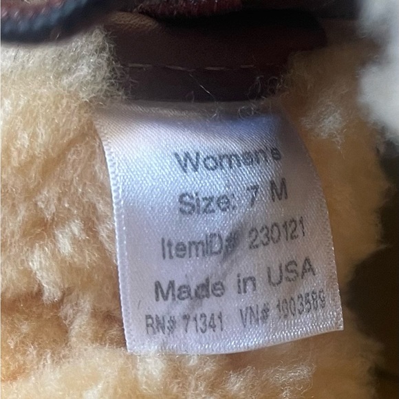 LL Bean Duck Boot Womens Size 7 Lace Up 10” brown Leather Shearling Lined - Picture 7 of 8